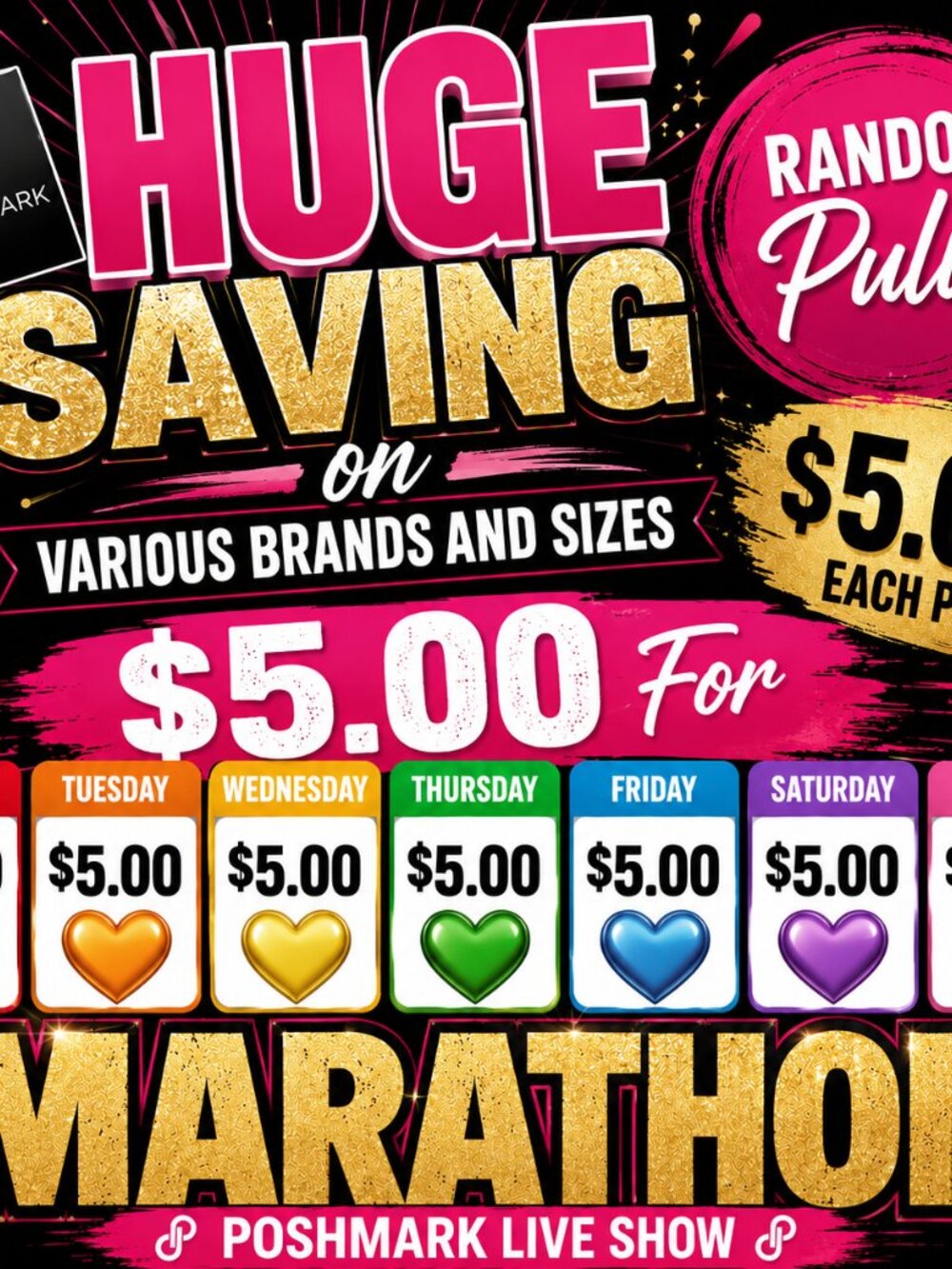 $5.00 Deals on various Brands and Size Marathon - Picture 3 of 3